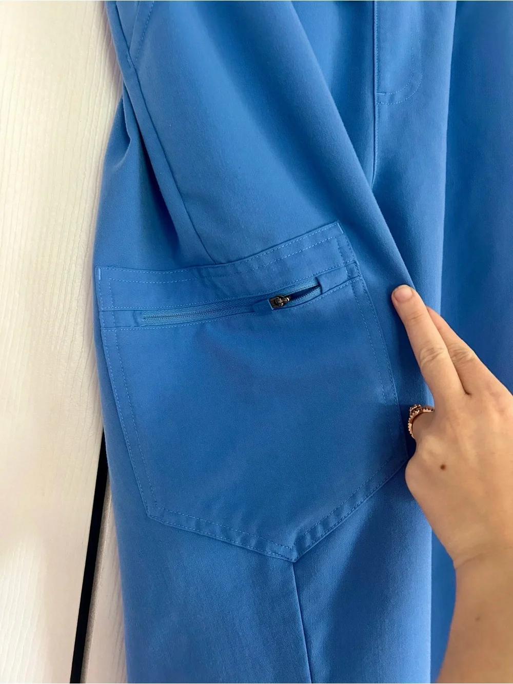Figs Technical Collection Blue Drawstring Jogger Scrub Pants